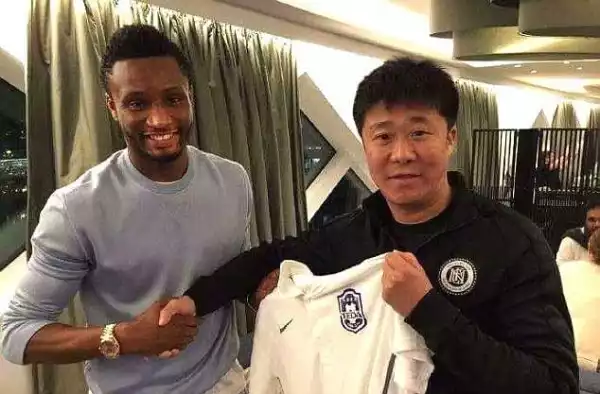 Mikel Completes Move To Chinese Super League Side, Tianjin TEDA (Photo)